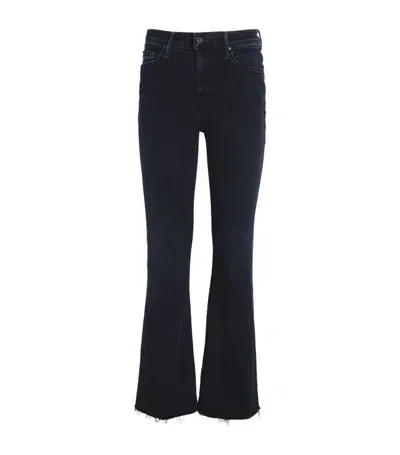 Mother The Weekender Fray Flared Jeans In Chm