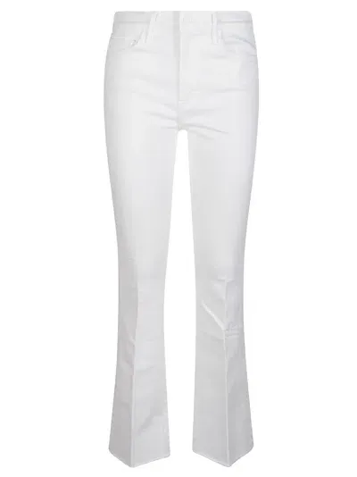 Mother The Weekender Fray Jeans In White