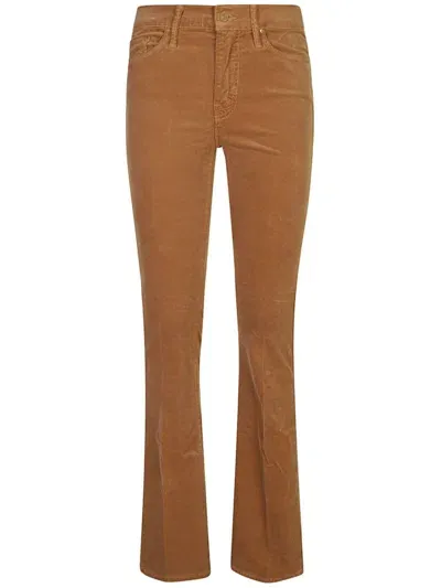 Mother Pantaloni Weekender In Brown