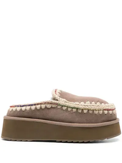 Mou Clog Eskimo Platform In Beige