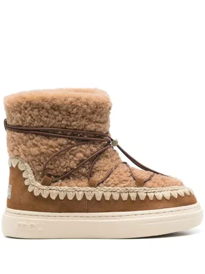 Mou Eskimo Sneaker Boots In Brown