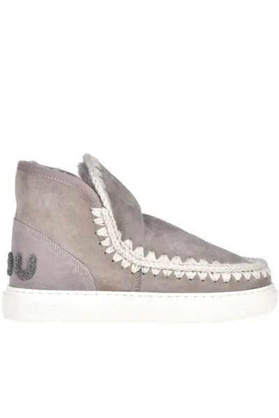 Mou Eskimo Sneakers Boots In Dove-grey