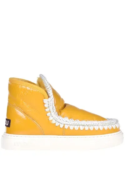 Mou Eskimo Sneakers Boots In Yellow