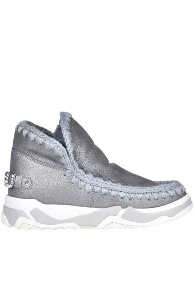 Mou Eskimo Trainers Boots In Grey