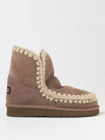 Mou Flat Ankle Boots  Woman Color Beige