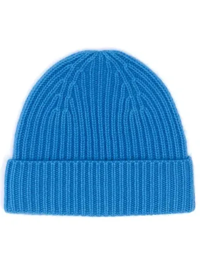 Mouleta Ribbed-knit Beanie In Blue