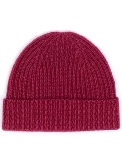 Mouleta Ribbed-knit Beanie In Pink