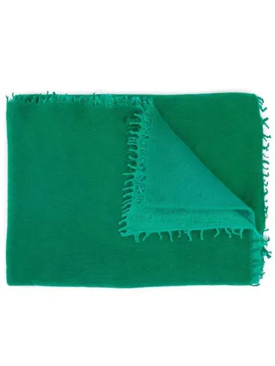 Mouleta Tie-dye Cashmere Scarf In Green