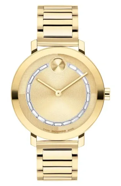 Movado Bold Evolution 2.0 Bracelet Watch, 34mm In Gold