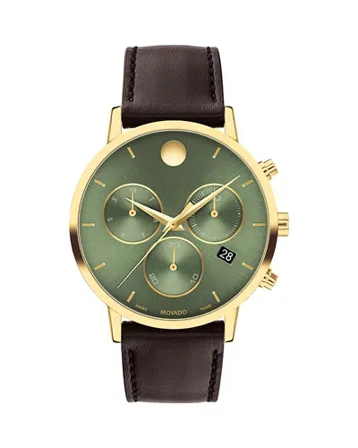 Movado Museum Classic Chronograph, 42mm In Green/brown