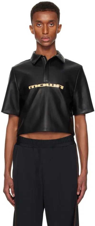 Mowalola Black Moto Polo