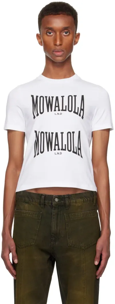 Mowalola White Sweat Tea T-shirt