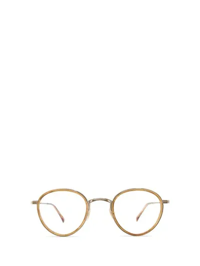 Mr Leight Mr. Leight Eyeglasses In Marbled Rye-white Gold