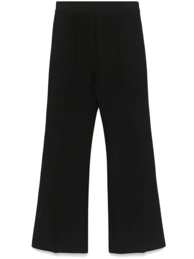 Mrz Flared Trousers In Black