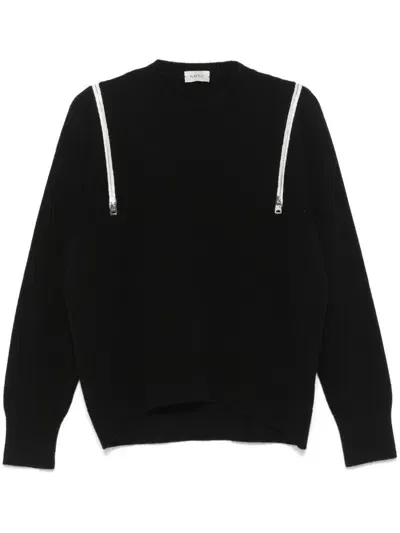 Mrz Zip-detail Sweater In Black