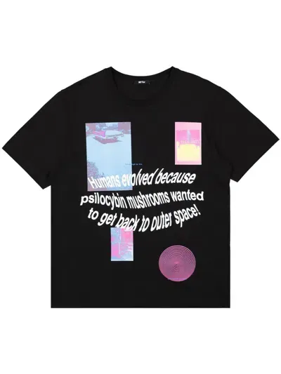 Msftsrep Graphic-print Cotton T-shirt In Black