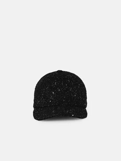 Msgm Black Cotton Blend Cap