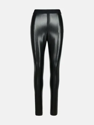 Msgm Black Polyester Leggings