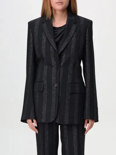 Msgm Blazer  Woman Color Black In Schwarz