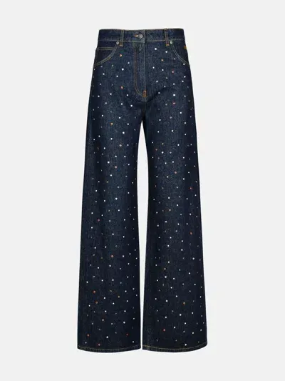 Msgm Blue Cotton Jeans