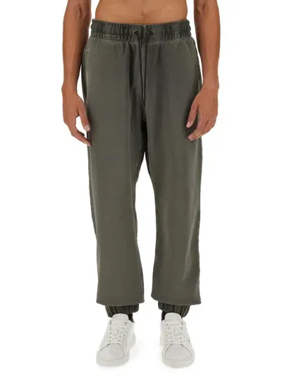 Msgm Gradient Effect Straight Leg Trousers In Grey