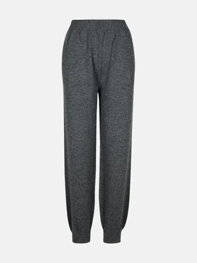 Msgm Grey Cashmere Blend Trousers