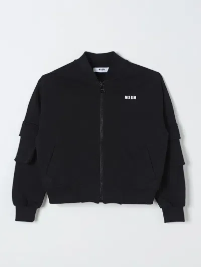 Msgm Jacket  Kids Kids Color Black In Schwarz