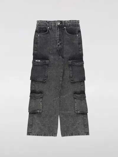 Msgm Jeans  Kids Color Grey In Grau