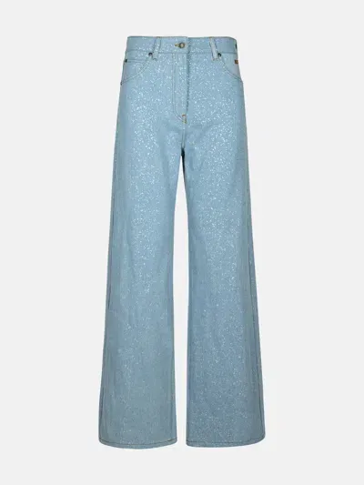 Msgm Light Blue Cotton Jeans