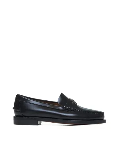 Msgm Loafers In Black Sun