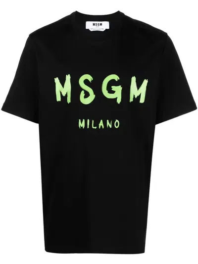 Msgm Milano T-shirt In Black