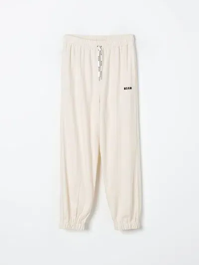 Msgm Pants  Kids Kids Color Beige