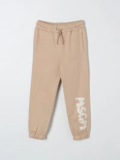 Msgm Pants  Kids Kids Color Beige