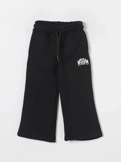 Msgm Pants  Kids Kids Color Black In Schwarz