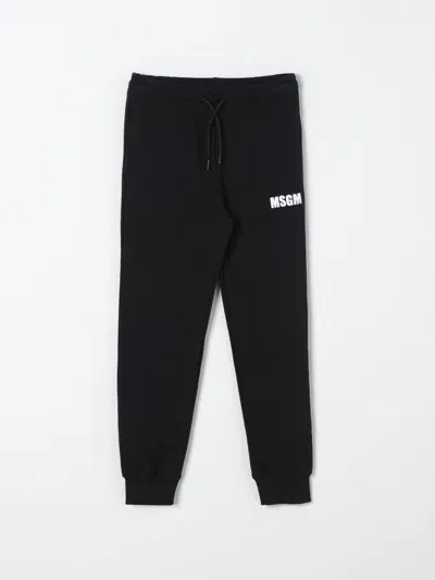 Msgm Pants  Kids Kids Color Black In Schwarz