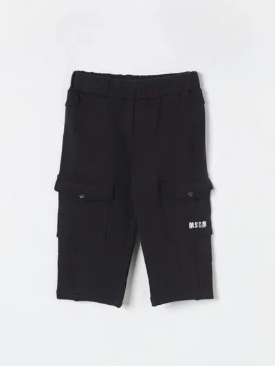 Msgm Babies' Pants  Kids Kids Color Black In Schwarz