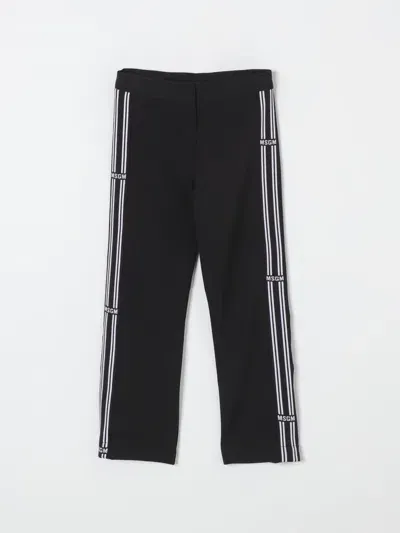 Msgm Pants  Kids Kids Color Black In Schwarz