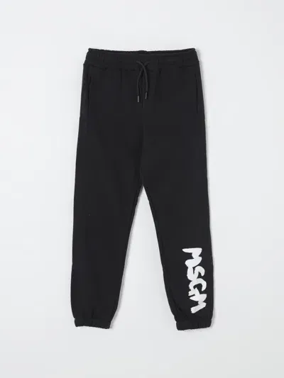 Msgm Pants  Kids Kids Color Black In Schwarz