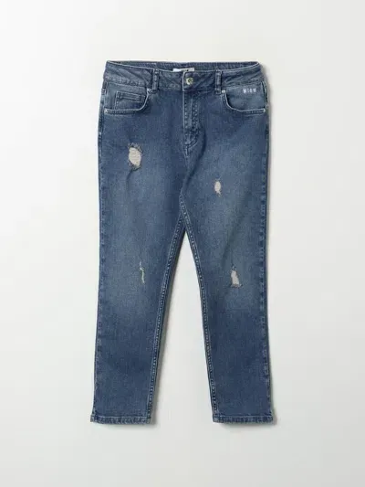 Msgm Pants  Kids Kids Color Denim