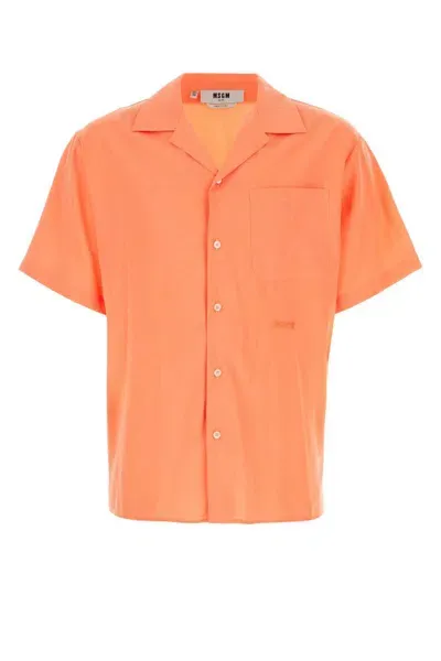 Msgm Shirts In Orange