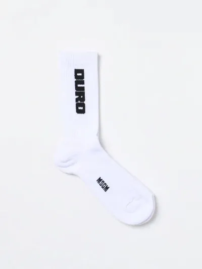 Msgm Socks  Men Color White