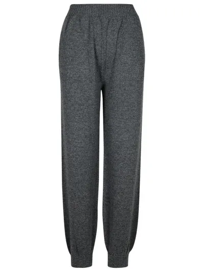 Msgm Grey Cashmere Blend Trousers