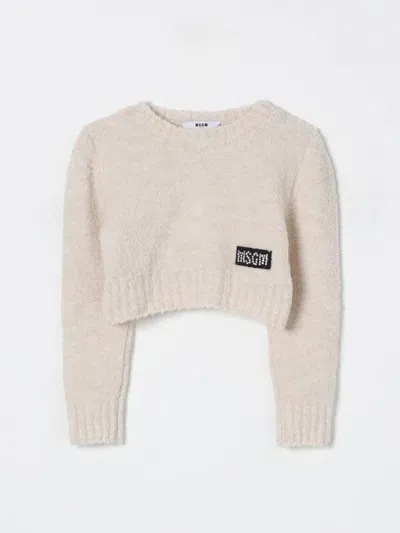 Msgm Sweater  Kids Kids Color Beige