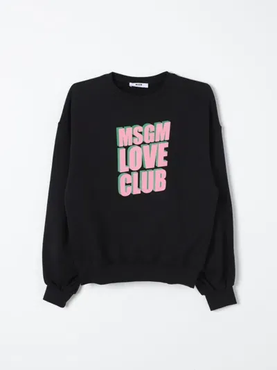 Msgm Sweater  Kids Kids Color Black In Schwarz