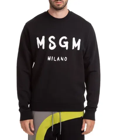 Msgm Sweatshirt In Black