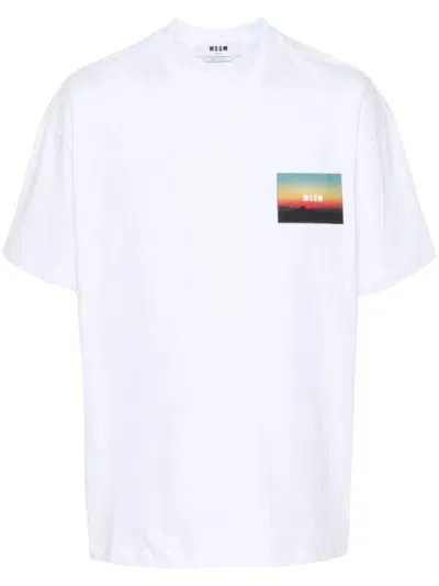 Msgm T-shirt  Men In White