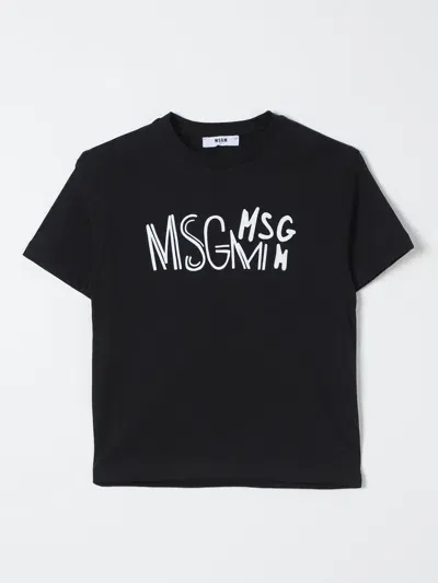 Msgm T-shirt  Kids Kids Color Black In Schwarz