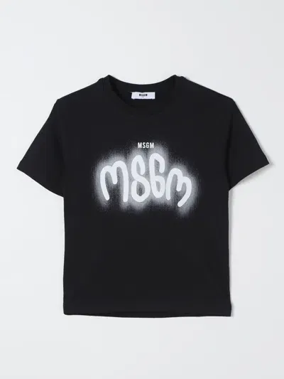 Msgm T-shirt  Kids Kids Color Black In Schwarz