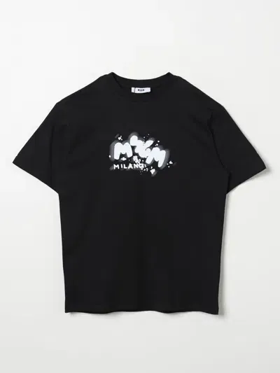 Msgm T-shirt  Kids Kids Color Black In Schwarz