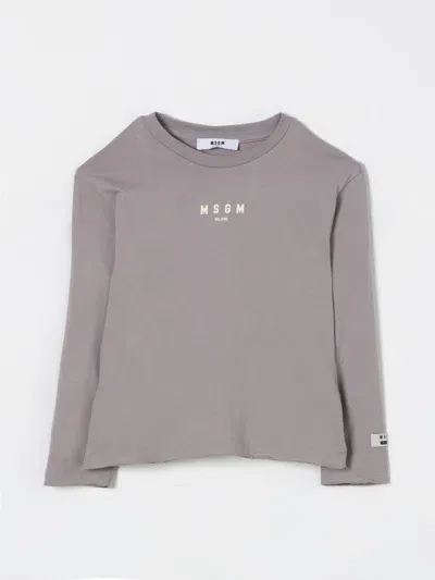 Msgm Babies' T-shirt  Kids Kids Color Brown In Braun